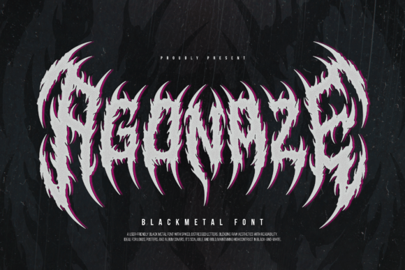 Agonaze: A Dark Font for Bold Design