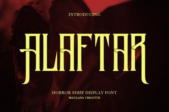 Alaftar: A Spooky Serif Font