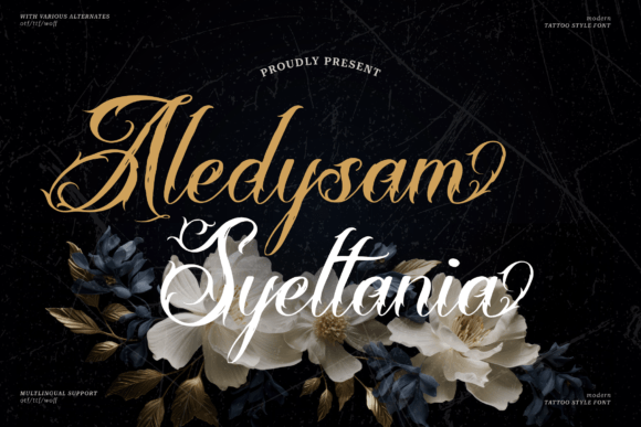 Aledysam Syeltania: A Stylish Blackletter Font