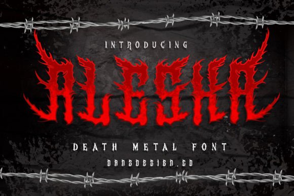 Alesa: A Bold Blackletter Font