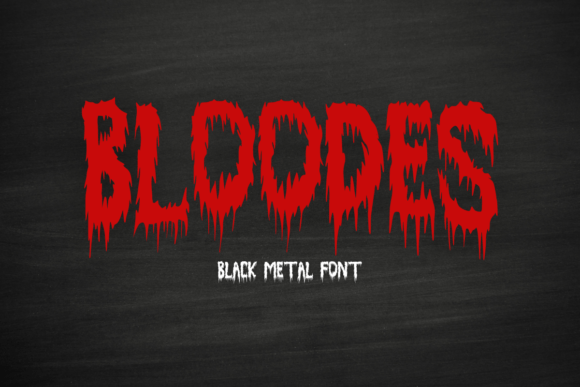 Bloodes: A Bold Blackletter Font