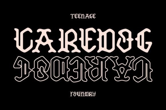 Caredog: A Bold Blackletter for Creative Projects