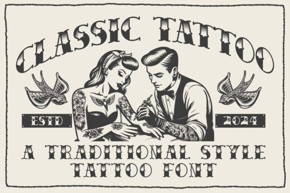 Classic Tattoo Font for Creative Projects