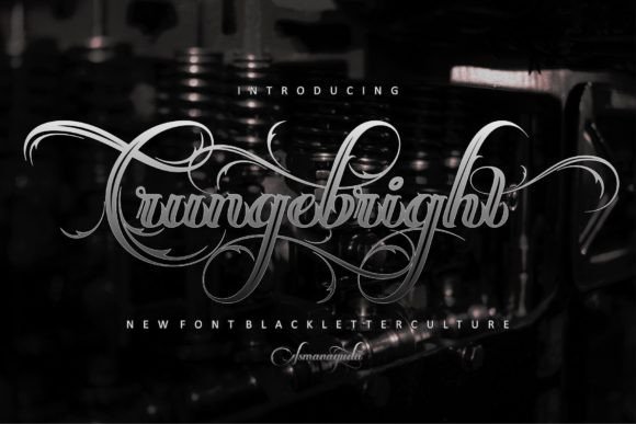 Crungebright: A Bold Blackletter Script