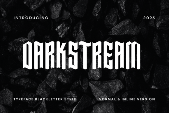 Darkstream: A Bold Typographic Statement