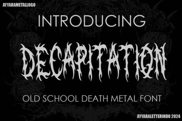 Decapitation Font for Web Design