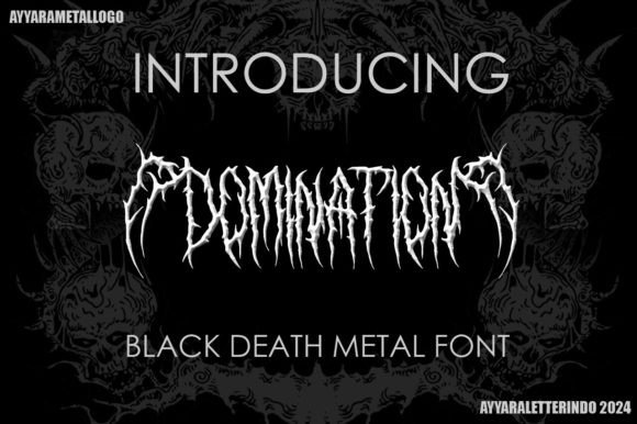 Domination: A Bold Blackletter Font