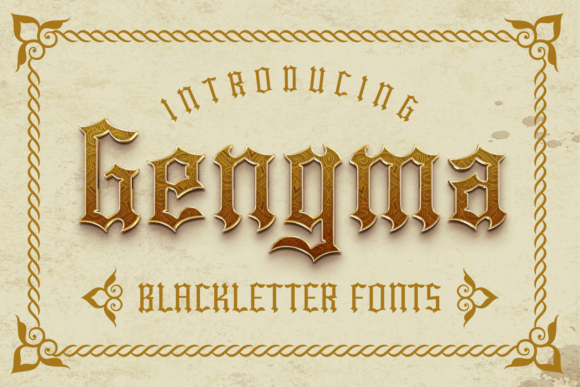 Gengma: A Gothic Font for Creative Makers