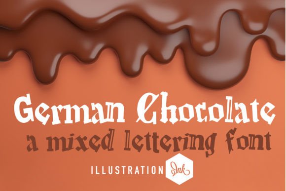 German Chocolate Font for Creative Projects