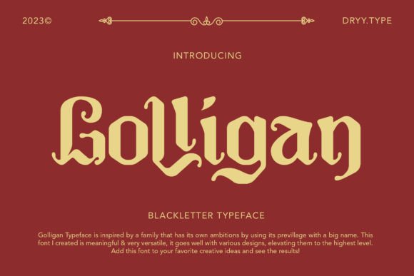 Golligan Font for Business Branding