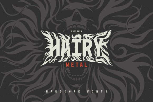 Hairy Metal: A Bold Typeface for Creative Design