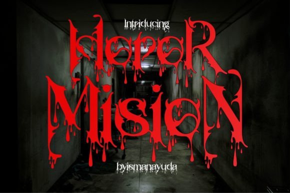 Horor Mision Font for Spooky Design