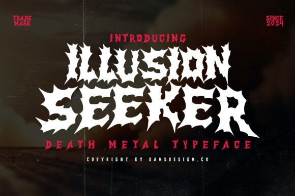 Illusion Seeker: A Dark Font for Bold Web Design