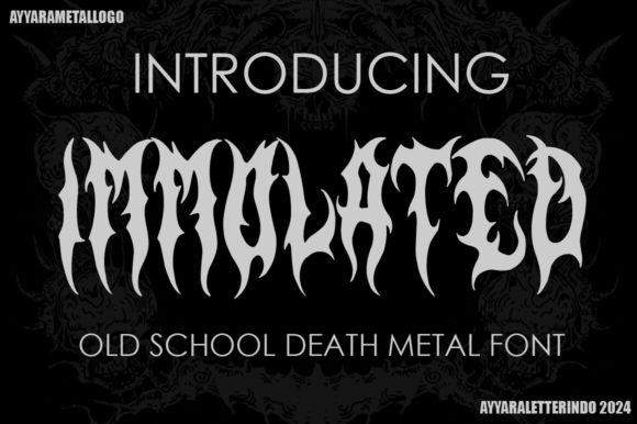 Immolated: A Bold Font for Editorial Design