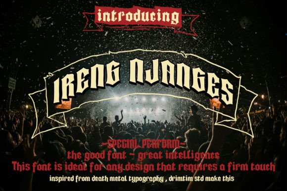 Ireng Njanges Font for Web Design