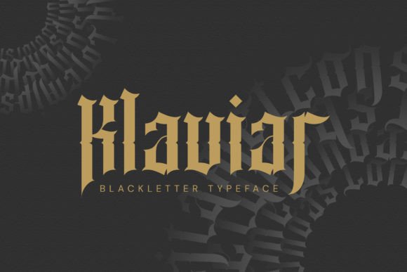 Klaviar: A Bold Blackletter Font
