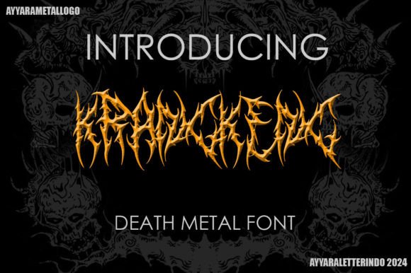 Krangkeng: Death Metal Font for Creative Projects