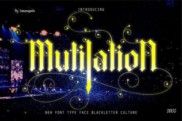 Mutilation: A Bold Font for Business Branding
