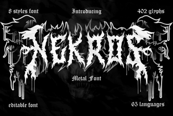 Nekros: A Bold Typeface for Editorial Design