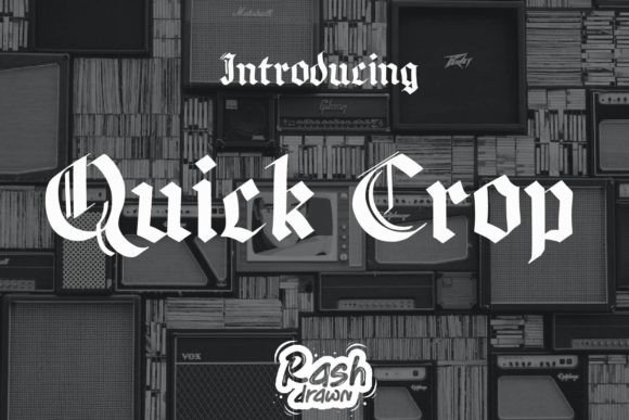 Quickcrop: A Bold Font for Business Branding