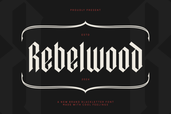 Rebelwood: A Playful Typeface for Creative Projects
