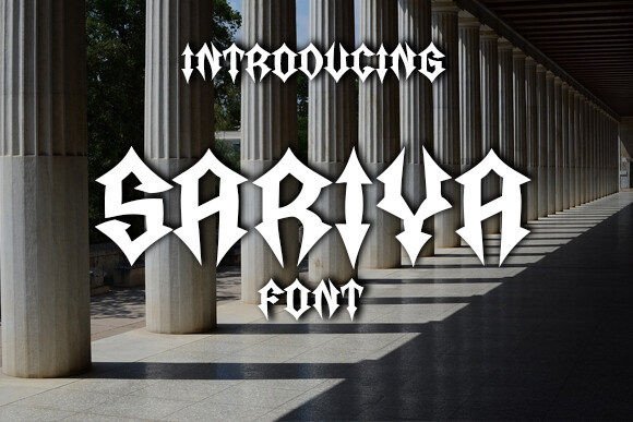 Sariya is a stylish Gothic font that brings a fresh, edgy vibe to any design project. As a graphic designer, I often find myself searching for the perfect typeface to match a client’s vision, and Sariya has quickly become one of my go-to choices for branding work that needs a bit of flair.