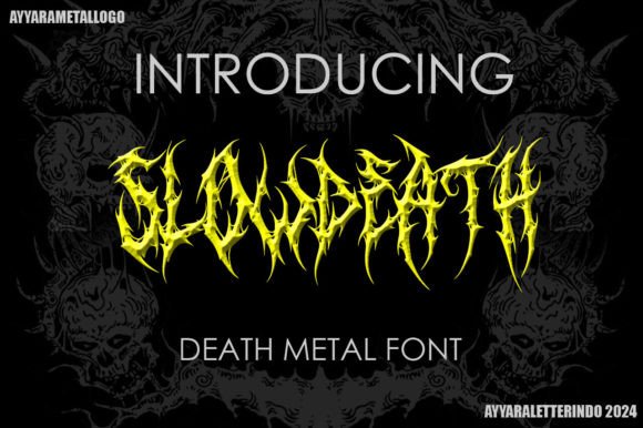 Slowdeath Font for Creative Makers